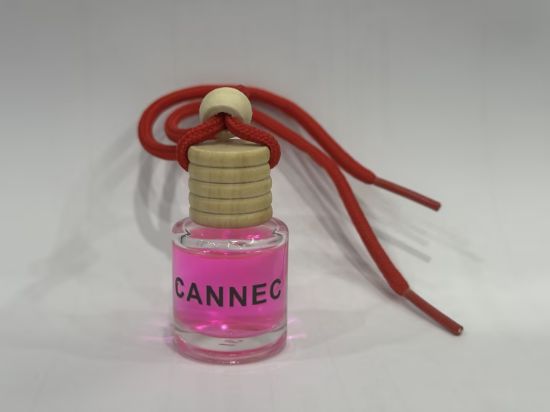 Picture of CANNEC Car Air Freshener Hanging Diffuser | Neon Pink Oil Bottle with Red