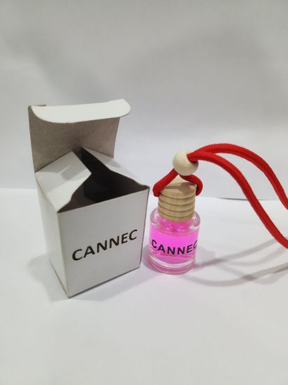 Picture of CANNEC Car Air Freshener Hanging Diffuser | Neon Pink Oil Bottle with Red